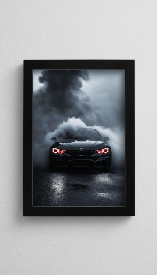 Smoke & Power: BMW M3 Frames Poster